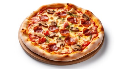 Italian Pizza Isolated on white background