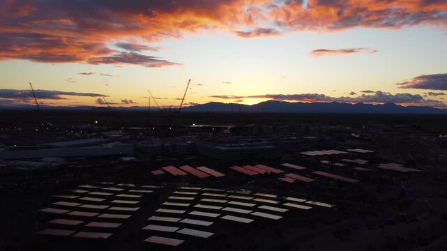 Sunset Over Intel Ocotillo Campus in Arizona