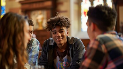 Young people gather for joint discussions