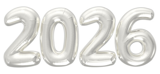 2026 Silver Number 3D 