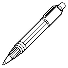 line illustration of pen , study and back to school theme