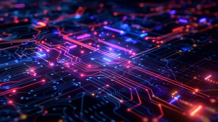 Fototapeta premium Digital Technology Illustration 