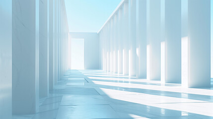 Obraz premium corridor with columns