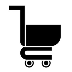 push trolley glyph icon