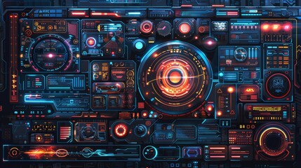 Fototapeta premium Future Technology Illustration 