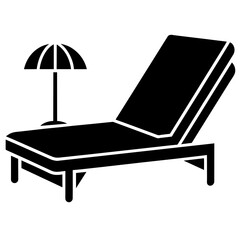 Fototapeta premium Lounges icon silhouettes vector illustration