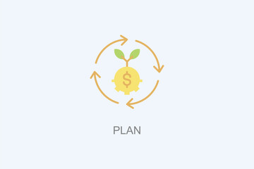 Plan Vector Icon Or Logo Illustration