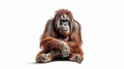 Orang utan Isolated on white background