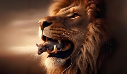 Fototapeta premium The lion king