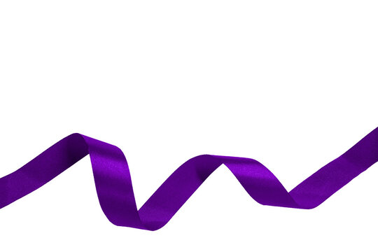 Element PNG image, Purple ribbon isolated on transparent and white background.