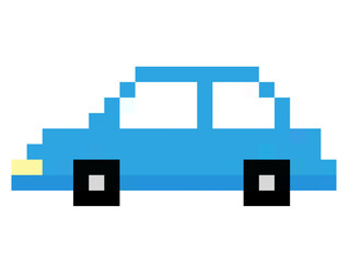 青い車のイラスト