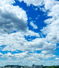 Fototapeta premium blue sky and clouds