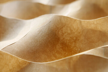 Close-up of a sustainable paper surface, showcasing eco-friendly patterns for a serene and abstract background design