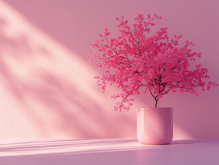 pink flowers in vase