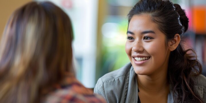 Experienced Study Abroad Consultant Providing Guidance with a Patient Smile - 4K HD Wallpaper，Study abroad consultants are providing study abroad consulting and guidance services to students and paren