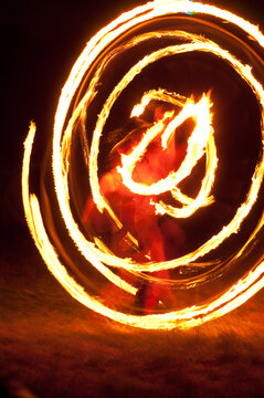 Fire dancing