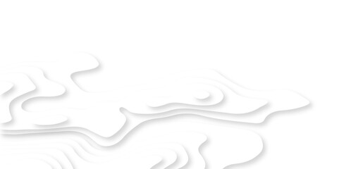 Background with lines Modern white carve wave line abstract luxury 3d papercut background. vector minimal topography map light element shadow landscape wave element curve graphic papercut design.