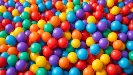 Obraz premium Vibrant Colorful Balloons - Burst of Joy and Celebration
