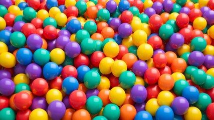 Obraz premium Vibrant Colorful Balloons - Burst of Joy and Celebration