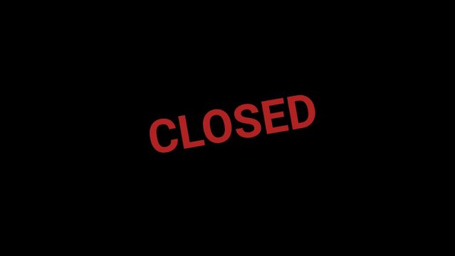 Closed stamp effect animation