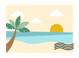 Postage Stamp Indonesia Element