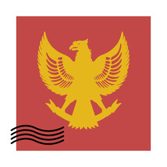 Postage Stamp Indonesia Element