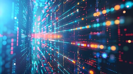 Obraz premium Abstract technology big data background concept