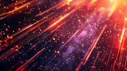 Obraz premium Futuristic technology lines background with light effects