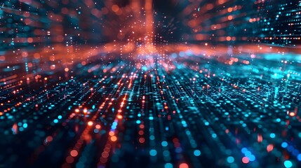 Obraz premium Abstract technology big data background concept