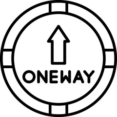One Way Icon
