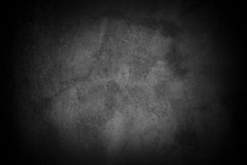 Old wall texture cement dark black gray background abstract grey color design are light with white gradient background.
