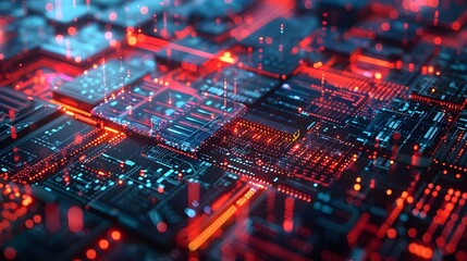 Obraz premium Abstract technology big data background concept