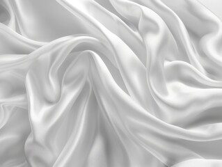 Fototapeta premium White Fabric Close Up