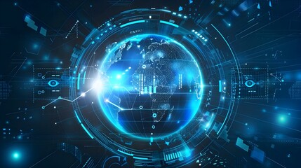 Digital technology world - Business virtual concept