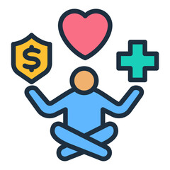 Obraz premium Work Life Balance Icon