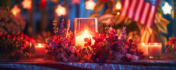 burning candles in the temple