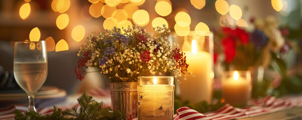  candles in a glass