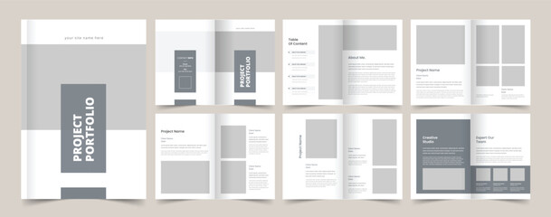 Portfolio Template, Portfolio Layout, A4 Graphic Designer Portfolio, Print Ready