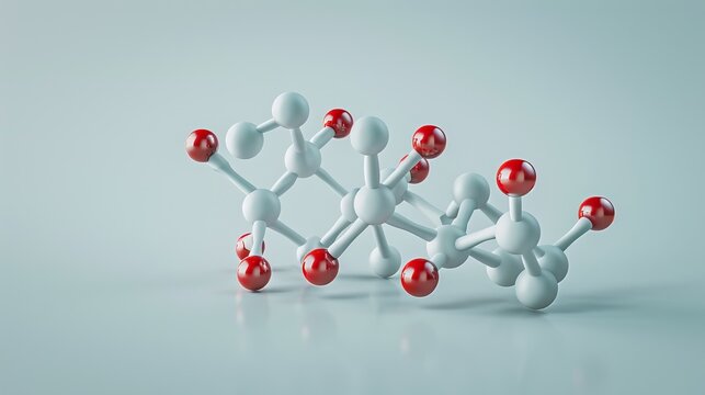 Trans fat molecular structure diagram, scientific illustration, side view, showcasing chemical composition, scifi tone, Monochromatic Color Scheme