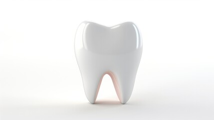 Human tooth isolated on white background 