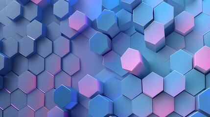 Hexagons pattern - Geometric abstract background