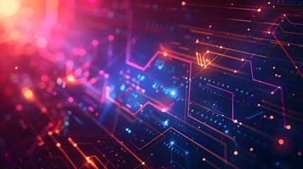 Fototapeta premium Abstract technology digital hi-tech concept background