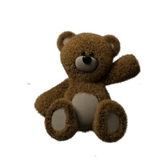 Teddy Bear Isolated on Transparent Background