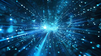 Stylish blue technology lights background