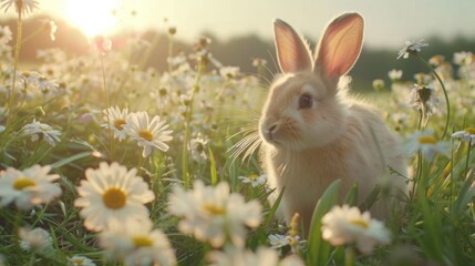 Obraz premium Rabbit in Spring 