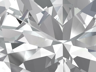 Realistic diamond texture close up, 3D illustration. (high resolution 3D image)