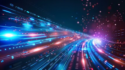 Vector background with abstract technology communication theme