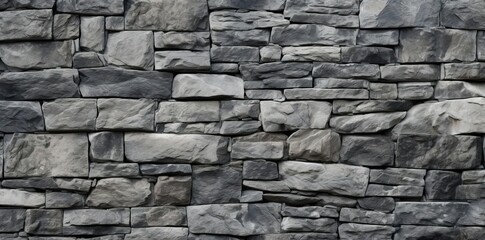 seamless stone textured background featuring a large gray rock and a stone wall
