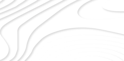 Topographic canyon geometric map relief texture with curved layers and shadow. Abstract realistic papercut