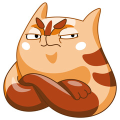 Fototapeta premium Unpleasant cat